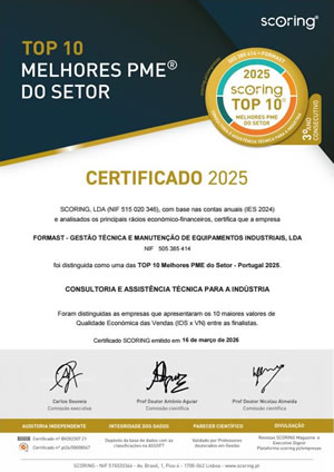 Top 10 melhores empresas do setor. Formast 2025